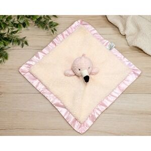 Apricot Lamb Flamingo Lovey Security Blanket Pink Satin Baby Plush Soother Lovie